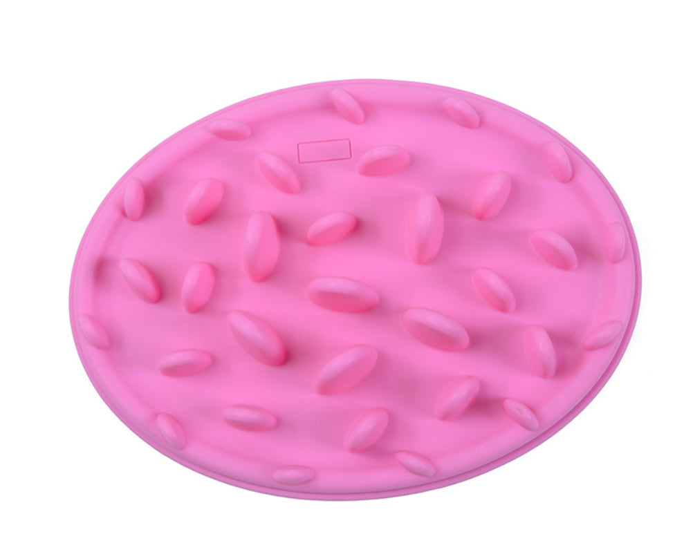 KFX-4348477 Silica Gel Dog Licking Plate Mold - 15x15cm, Easy to Clean and Maintain