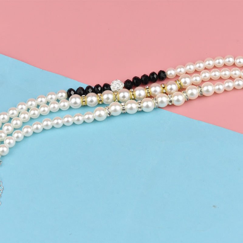 KFX-4350269 Resin Cat Necklace and Pet Jewelry with Tail Chain for All Seasons