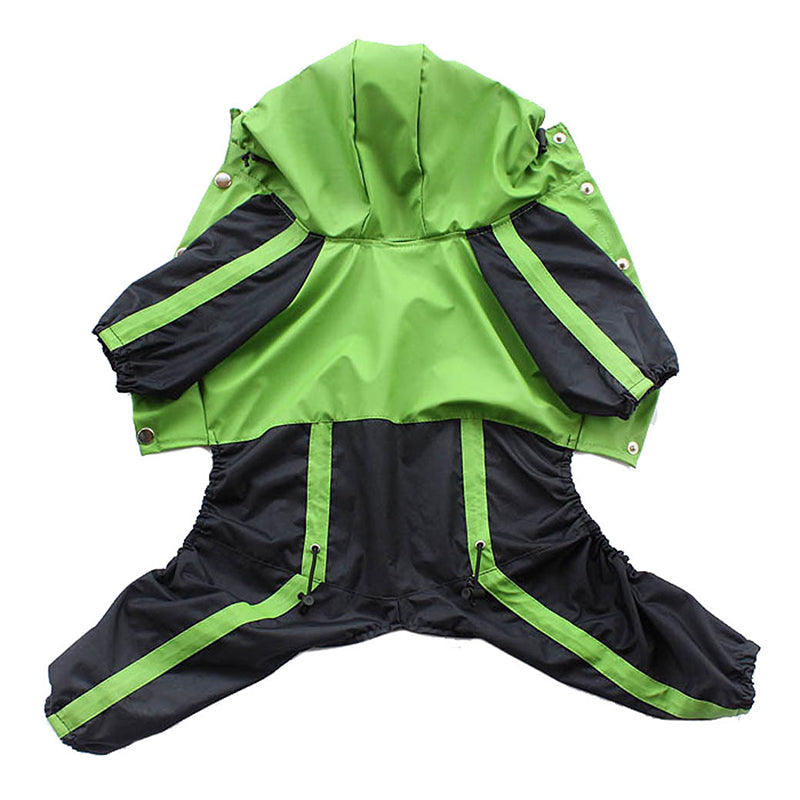 KFX-4351805 Waterproof Nylon Raincoat for Large Dogs - Sizes L-XS to L-XL