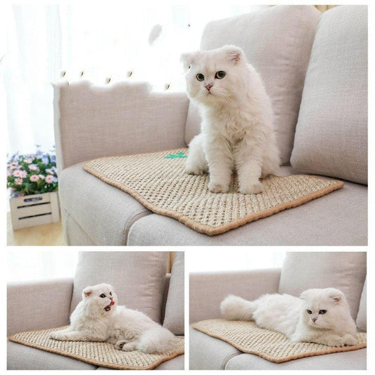 KFX-4353597 Large Anti-Scratch Sisal Cat Pad for Durable Furniture Protection