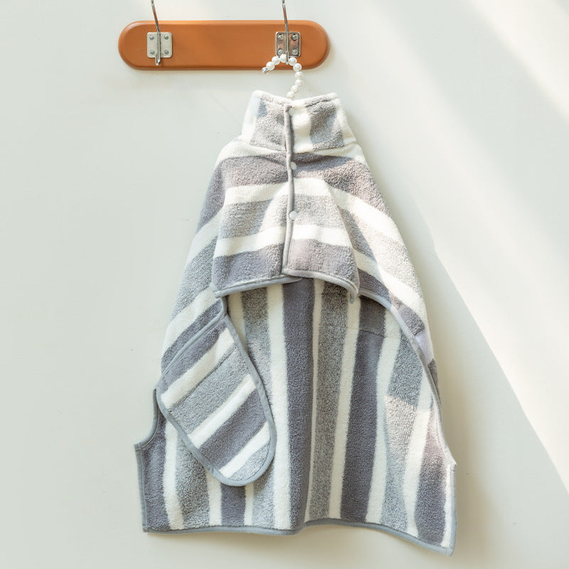 KFX-4353981 Cozy Polyester Brocade Coral Fleece Bath Towel for Dogs and Cats