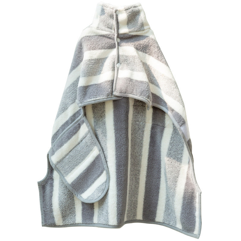 KFX-4353981 Cozy Polyester Brocade Coral Fleece Bath Towel for Dogs and Cats