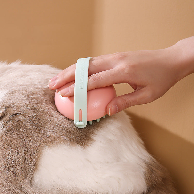 KFX-4355261 Silicone Pet Bath Massage Brush for Cats and Dogs – Soft Comb for Grooming and Relaxation