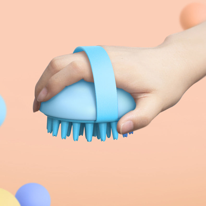 KFX-4355261 Silicone Pet Bath Massage Brush for Cats and Dogs – Soft Comb for Grooming and Relaxation