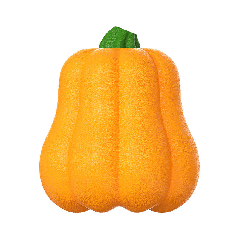 KFX-4356029 Pumpkin Shaped Outdoor Dog Toy with Rope for Long Throws