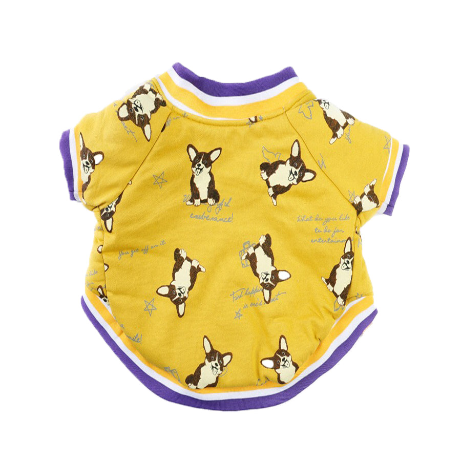 KFX-4357565 Winter Dog Clothes in Cotton - Purple & Dark Blue, Sizes XS to XXL