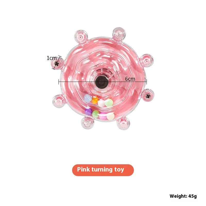 KFX-4361789 Colorful Turntable Parrot Wheel Toy for Small and Medium Birds – 6cm Diameter