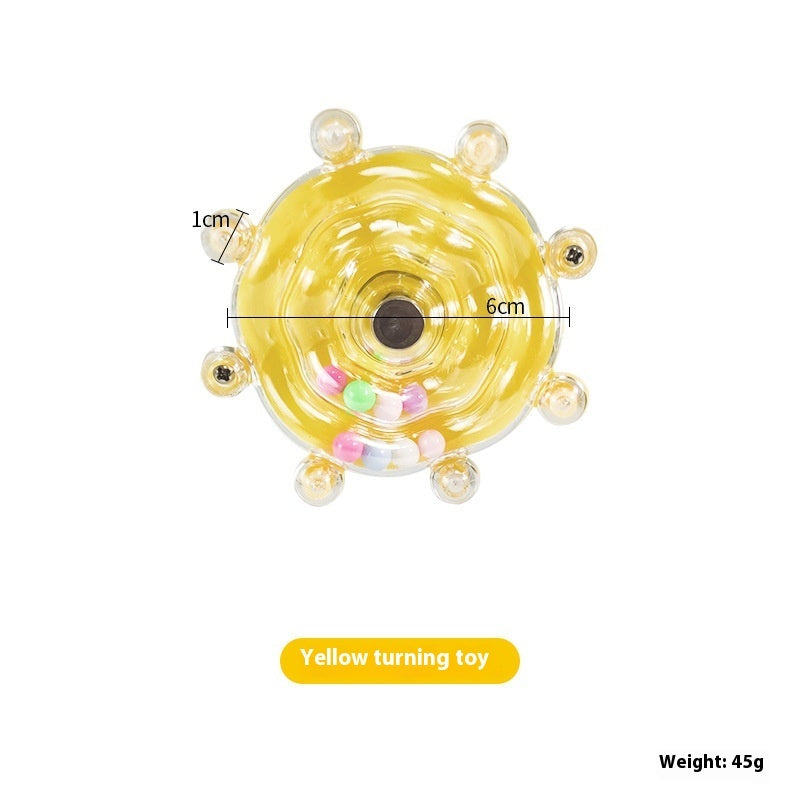 KFX-4361789 Colorful Turntable Parrot Wheel Toy for Small and Medium Birds – 6cm Diameter