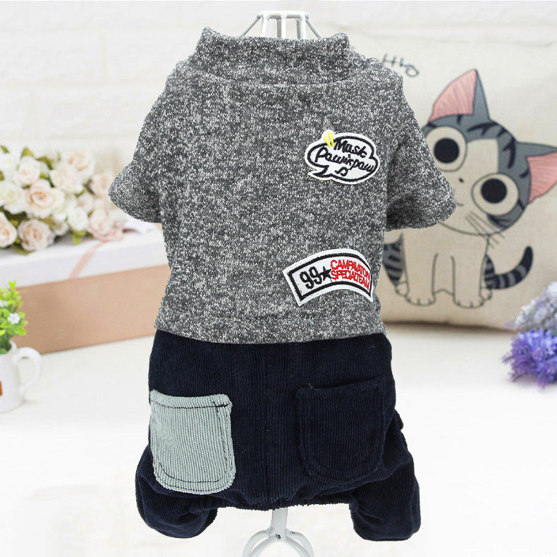 KFX-4363325 Four-Legged Pet Clothes for Dogs – Available in Sizes XS to XL, Comfortable Polyester Material