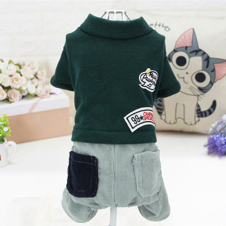 KFX-4363325 Four-Legged Pet Clothes for Dogs – Available in Sizes XS to XL, Comfortable Polyester Material