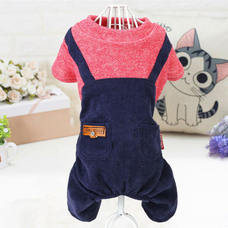 KFX-4363325 Four-Legged Pet Clothes for Dogs – Available in Sizes XS to XL, Comfortable Polyester Material