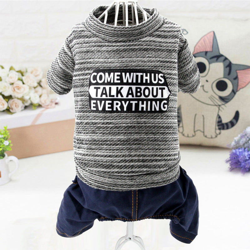 KFX-4363325 Four-Legged Pet Clothes for Dogs – Available in Sizes XS to XL, Comfortable Polyester Material