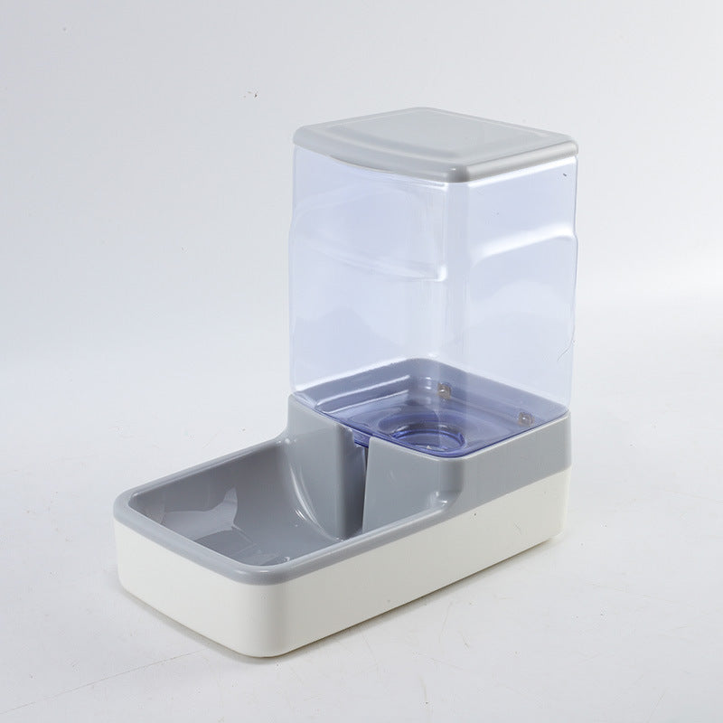 KFX-4364989 Portable Automatic Pet Feeder and Water Dispenser for Cats - Blue, Pink, Gray
