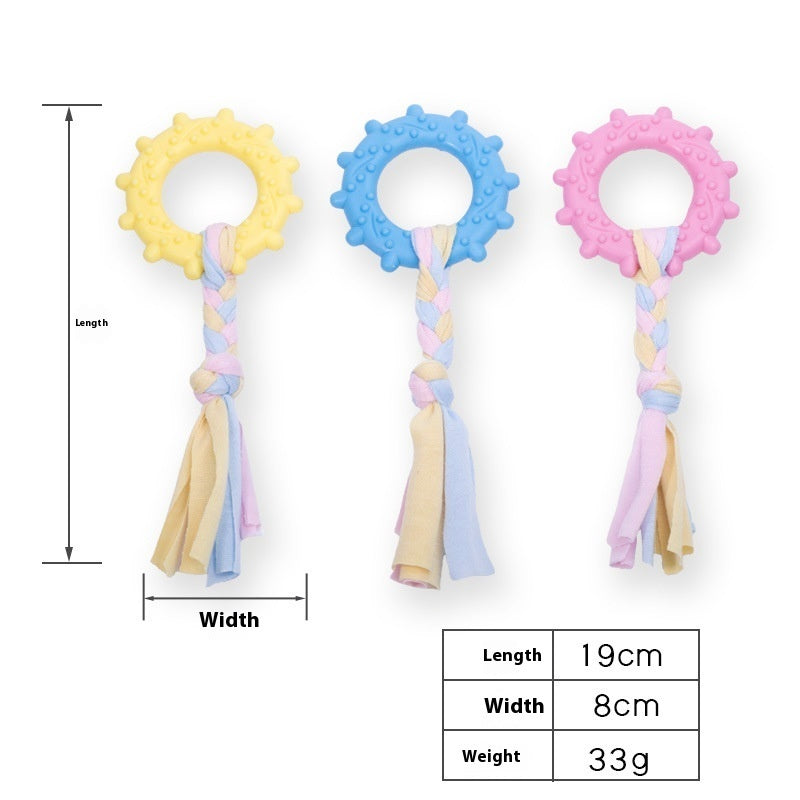 KFX-4366397 Durable Bite-Resistant Dog Toy in Multiple Colors and Shapes for Playful Pets