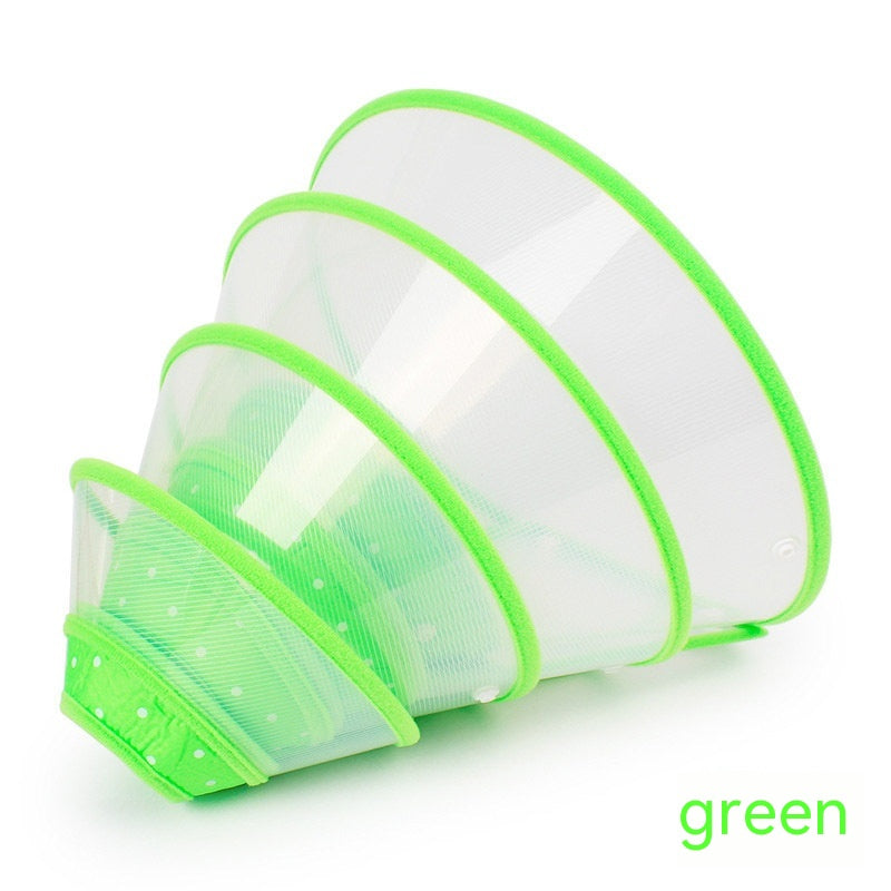 KFX-4366525 Anti-Bite Protective Cover for Pets - Soft Edge Postoperative Recovery Collar in Multiple Colors