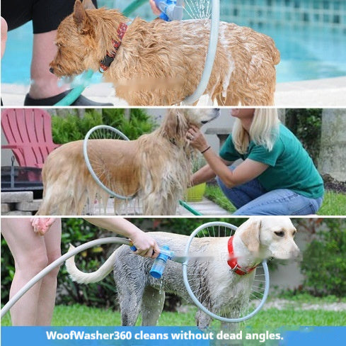 KFX-4366781 Pet Shower Brush for Dogs - ABS Bathing Device for Convenient Grooming