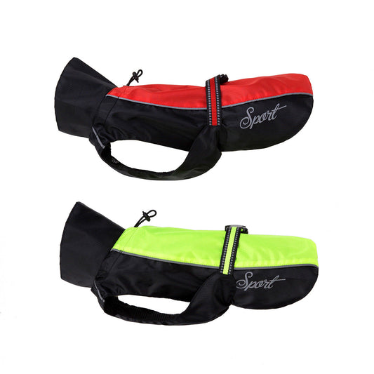 KFX-4367293 Big Dog Raincoat for Golden Retrievers and Huskies - Waterproof Polyester in Multiple Sizes and Colors