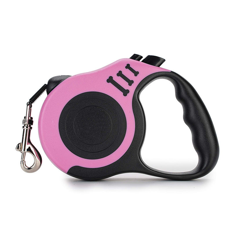 KFX-4368701 Retractable 5m Traction Rope for Dogs and Cats - Convenient One-Finger Control Leash