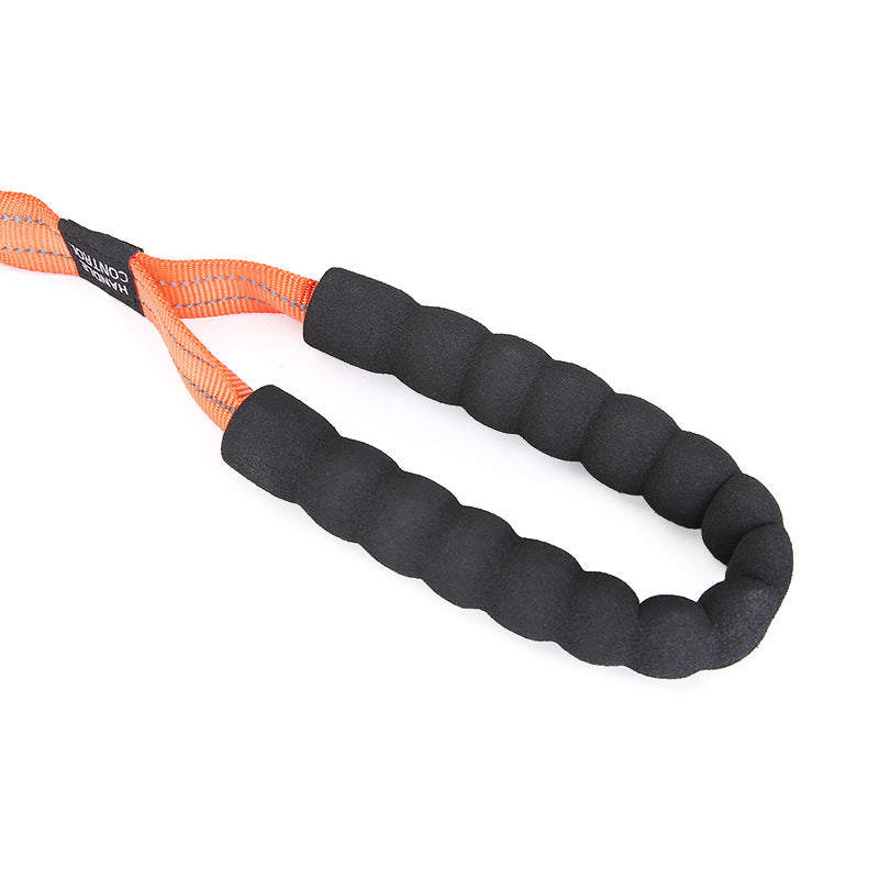 KFX-4373949 Elastic Nylon Dog Leash for Small to Large Dogs - High Elasticity, Multiple Colors Available