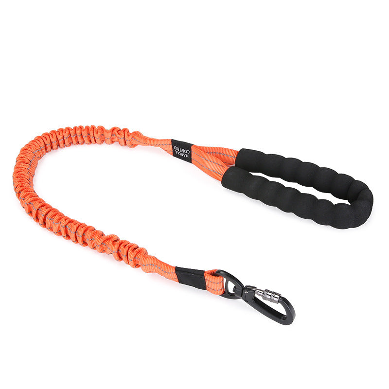 KFX-4373949 Elastic Nylon Dog Leash for Small to Large Dogs - High Elasticity, Multiple Colors Available