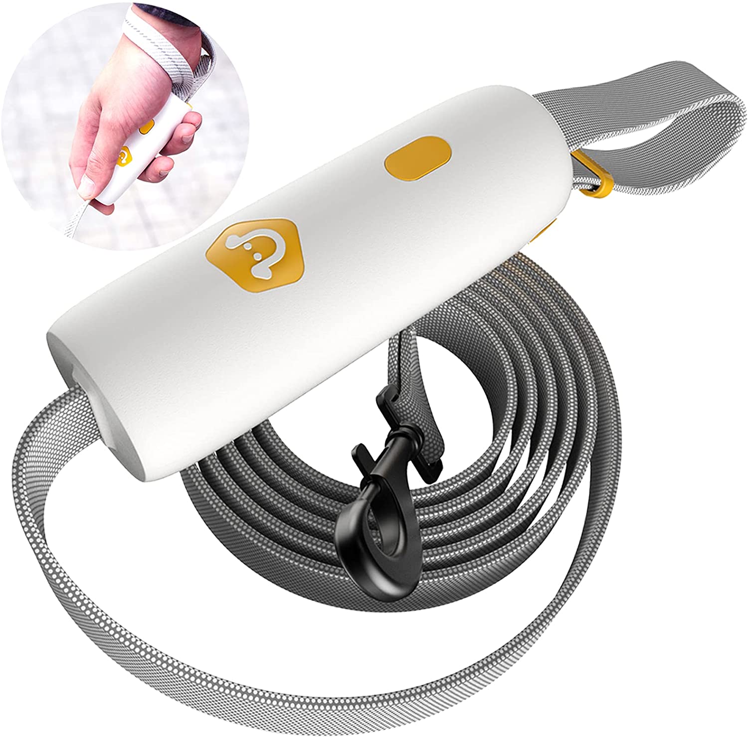 KFX-4374461 Hands-Free Elastic Dog Leash for Small and Medium-Sized Dogs, Adjustable Length, Durable Nylon and Polyester Material