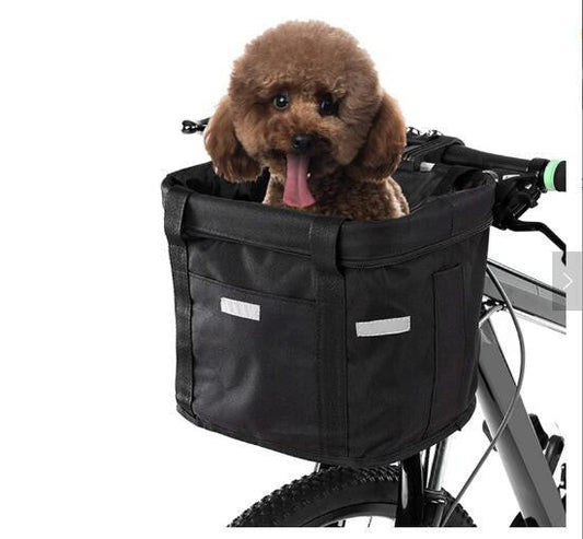 KFX-4376893 Versatile Aluminum Alloy Bicycle Basket for Handlebar Mounting (22-31.8mm & 20-25mm)