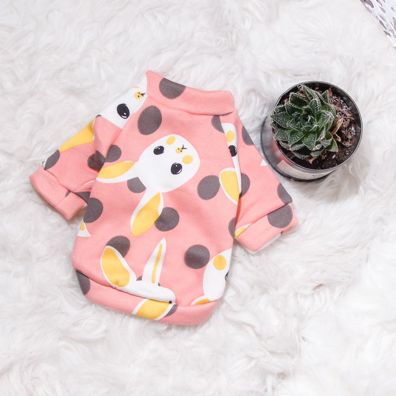 KFX-4378813 Cute Medium Sleeve Cotton Dog Shirt - Size L