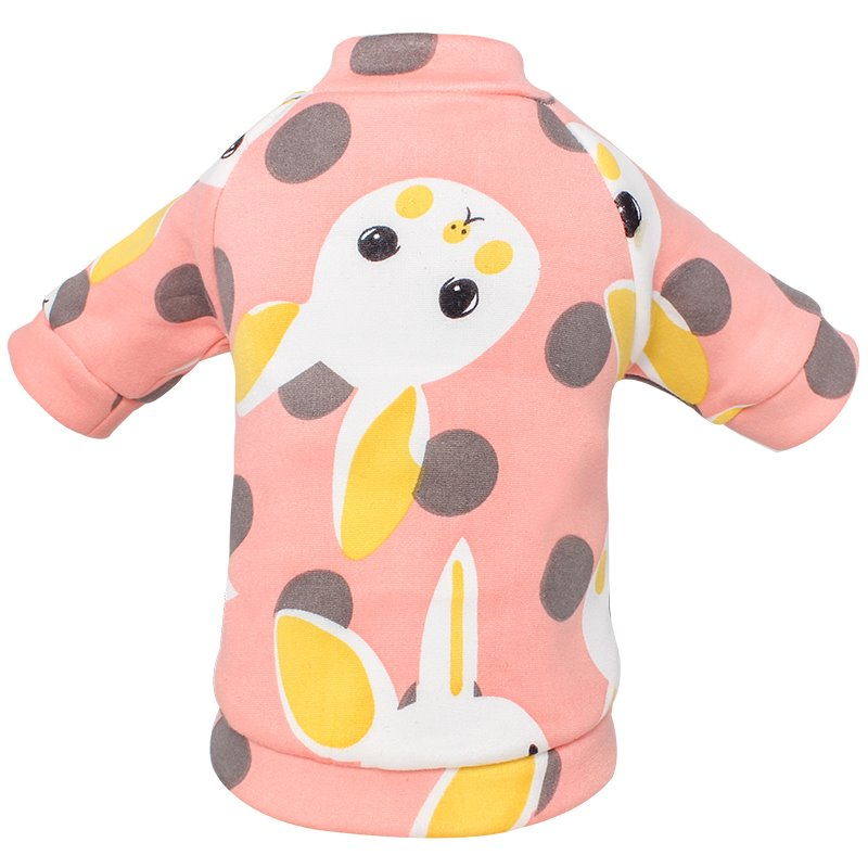 KFX-4378813 Cute Medium Sleeve Cotton Dog Shirt - Size L