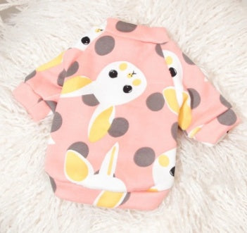 KFX-4378813 Cute Medium Sleeve Cotton Dog Shirt - Size L