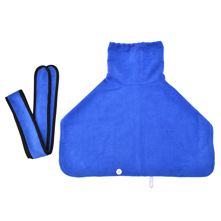 KFX-4380093 Super Absorbent Dog Towel Bathrobe for Medium and Large Dogs - Adjustable Fit and Easy Wear