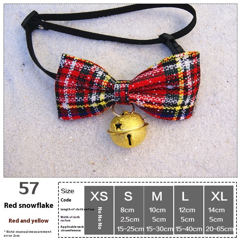 KFX-4380989 Pet Holiday Dress Up Scarf with Butterfly Bow Tie - Various Festive Colors Available