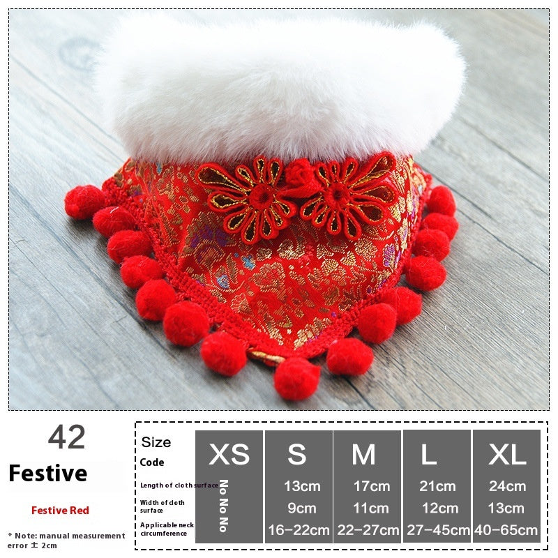 KFX-4380989 Pet Holiday Dress Up Scarf with Butterfly Bow Tie - Various Festive Colors Available