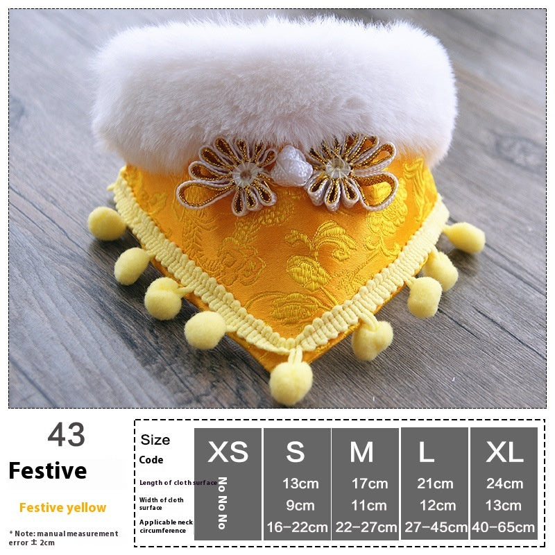KFX-4380989 Pet Holiday Dress Up Scarf with Butterfly Bow Tie - Various Festive Colors Available