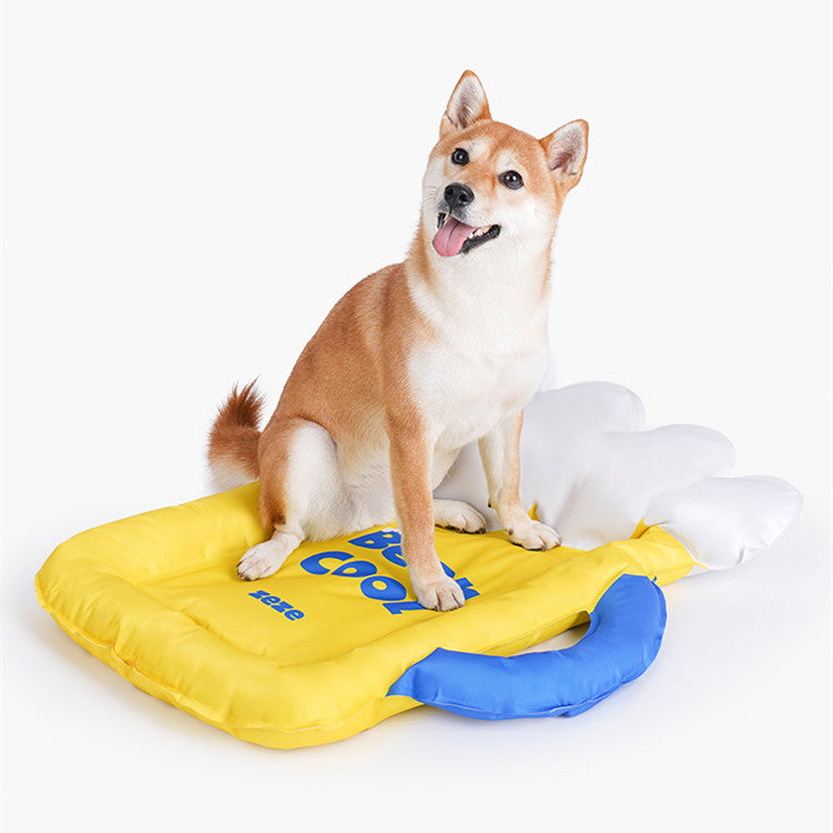KFX-4382269 Pet Ice Pad for Dogs - Cool Mat for Sleeping, PVC and Resin, Available in Yellow and Blue