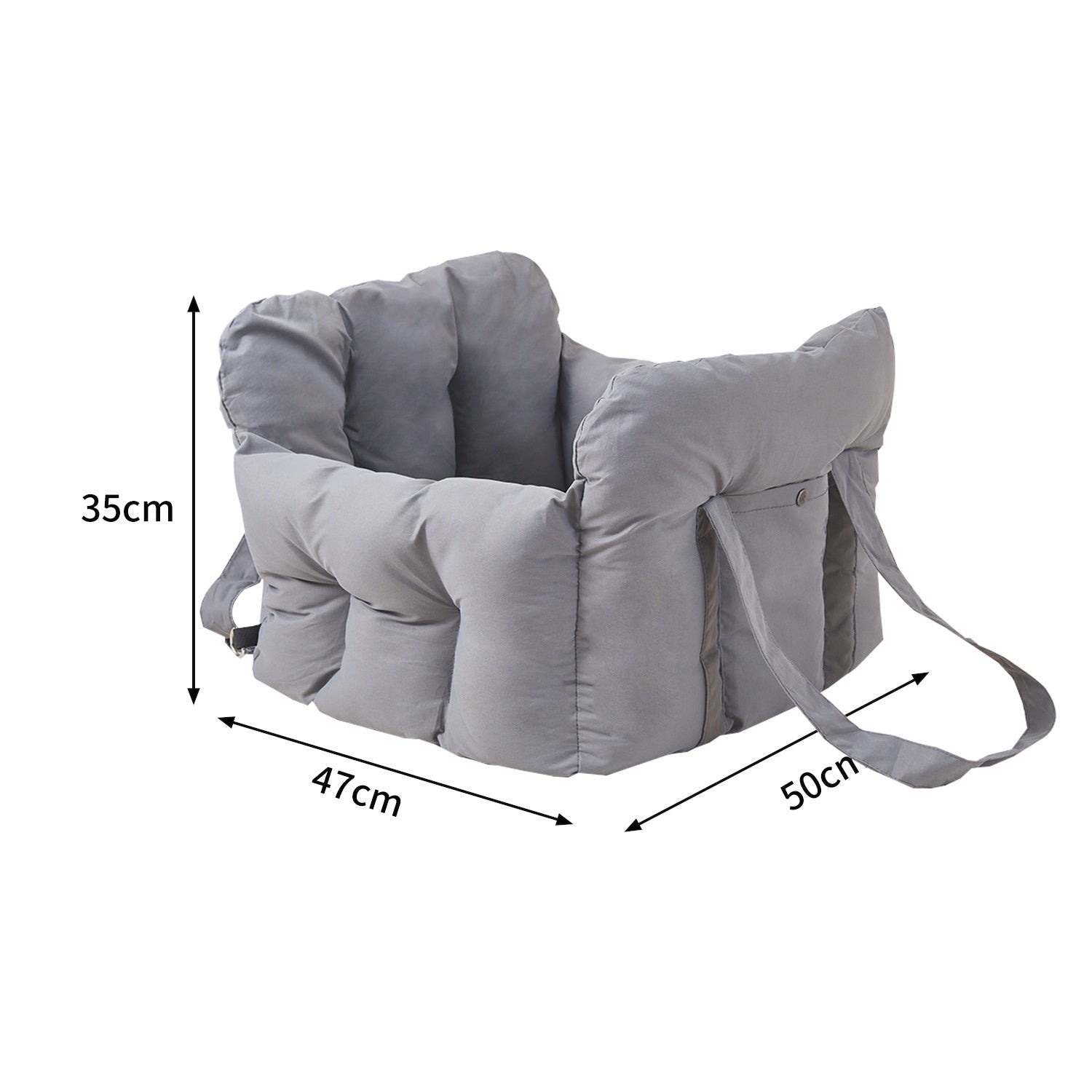KFX-4382653 Portable Dog and Cat Safety Seat - Versatile Pet Carrier Backpack for Front Passenger Seat