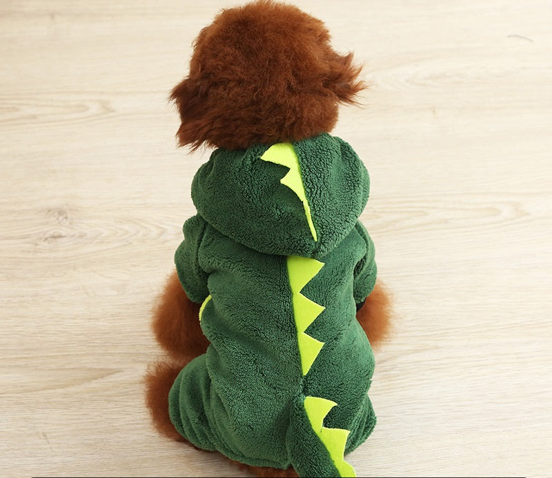 KFX-4384573 Cozy Cartoon Coral Fleece Dog Costumes for Autumn and Winter