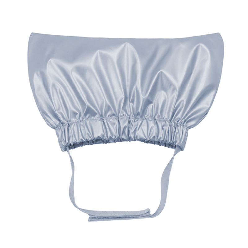 KFX-4385213 Adjustable Waterproof Shower Cap for Cats and Dogs - Monochrome Design in Silver, Pink, Gold
