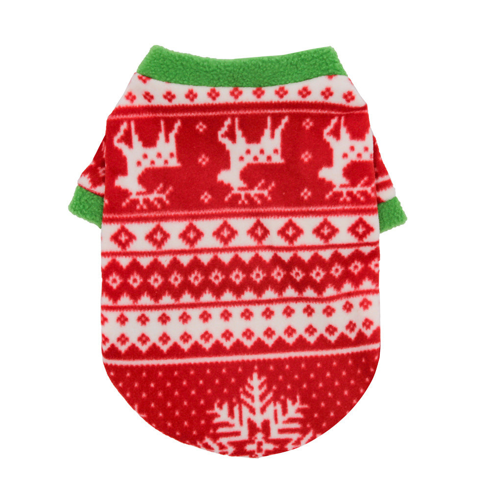 KFX-4391229 Cozy Christmas Dog Sweater in Fleece - Multiple Festive Designs and Sizes