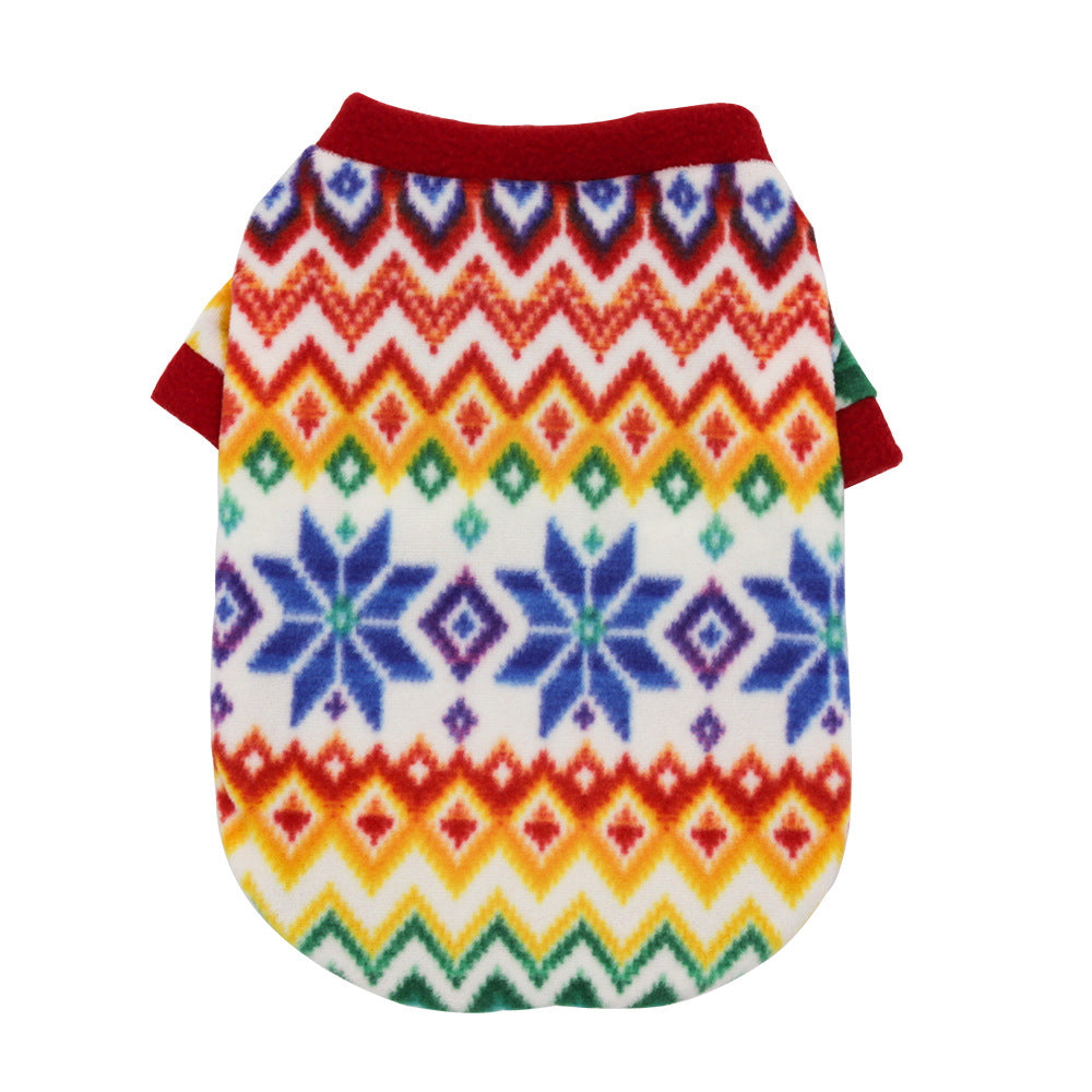 KFX-4391229 Cozy Christmas Dog Sweater in Fleece - Multiple Festive Designs and Sizes
