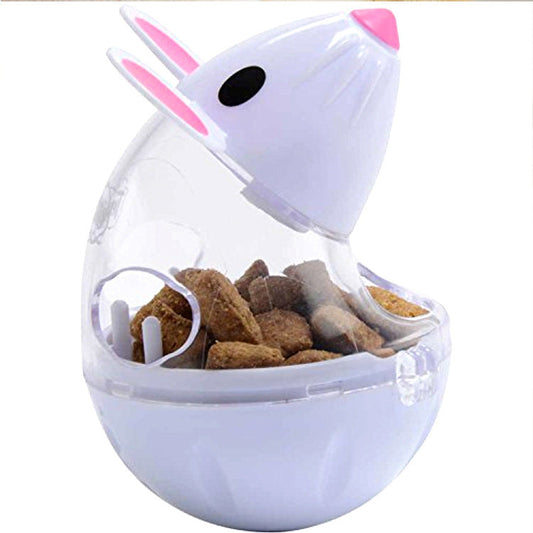 KFX-4392125 Leaky Tumbler Ball for Cats - Interactive Mouse Design, 5cm Diameter, 7cm Height, 33.6g