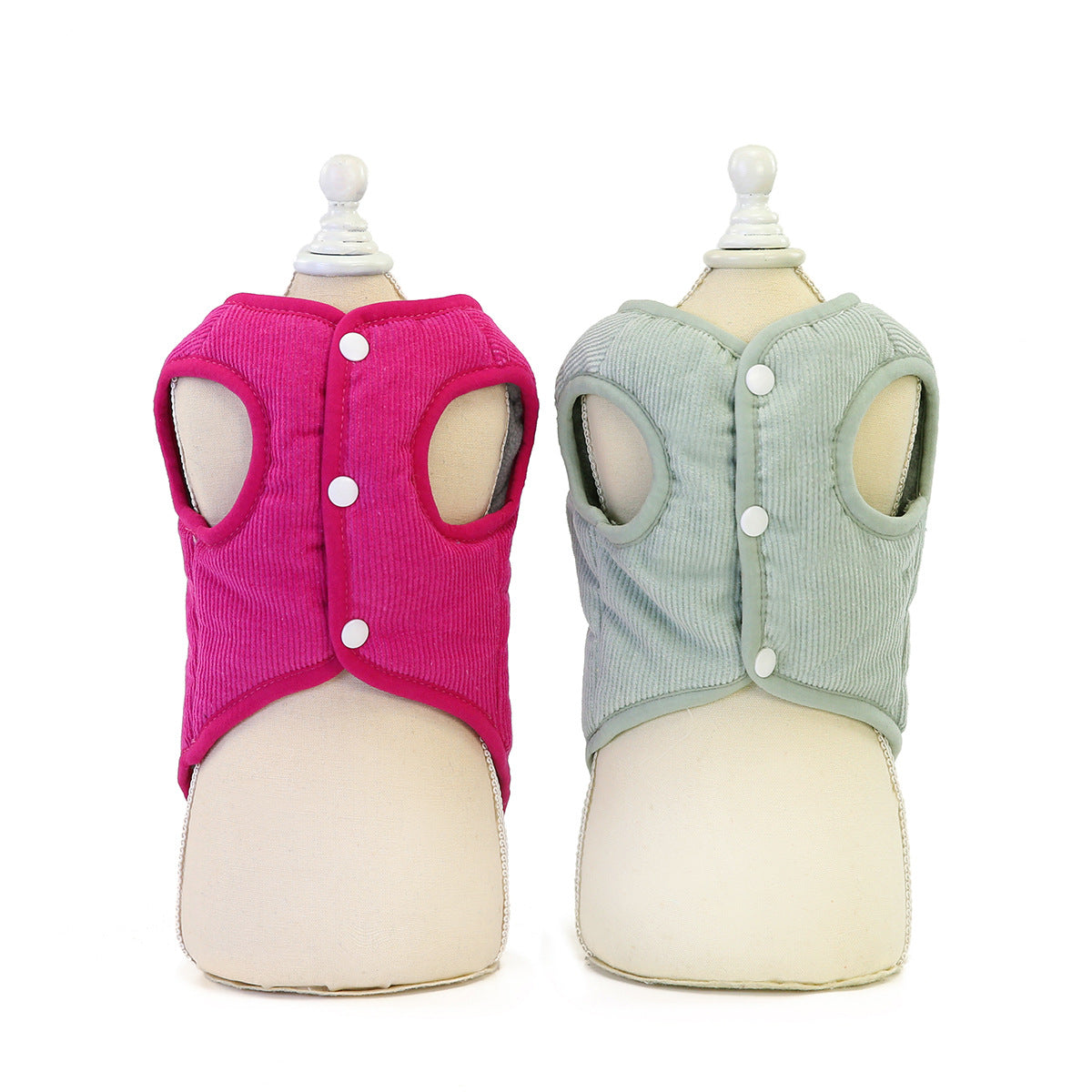 KFX-4392509 Cozy Cotton Pet Dog Vest with Bear Embroidery for Autumn and Winter