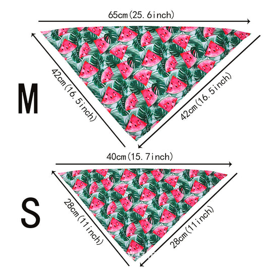 KFX-4399293 Tropical Wind Floral Pet Drool Towel for Small to Large Dogs - Polyester Fabric