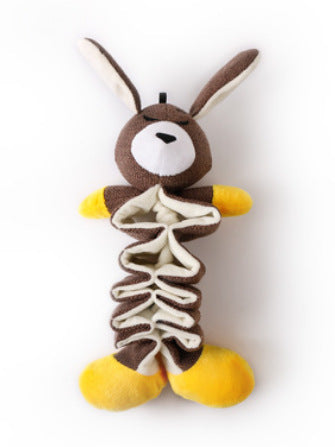 KFX-4401341 Plush Pet Toy: Cotton and Linen Dog Toys in Koala, Kangaroo, and Hippo Designs