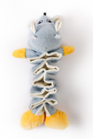 KFX-4401341 Plush Pet Toy: Cotton and Linen Dog Toys in Koala, Kangaroo, and Hippo Designs