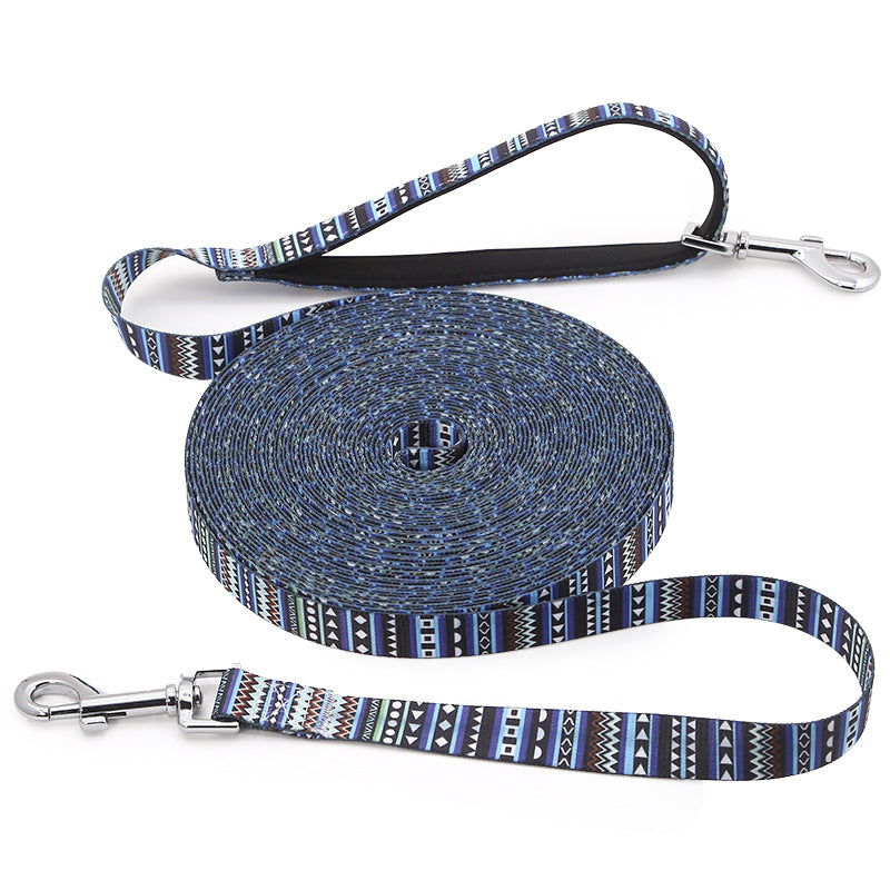 KFX-4401469 Pet Traction Rope for Dogs - Length Options Up to 15 Meters, Polyester Training Leash for All Sizes