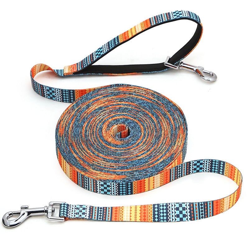 KFX-4401469 Pet Traction Rope for Dogs - Length Options Up to 15 Meters, Polyester Training Leash for All Sizes
