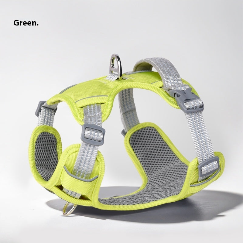 KFX-4402237 Adjustable Dog Leash with Chest Strap and Lead Rope in Various Colors