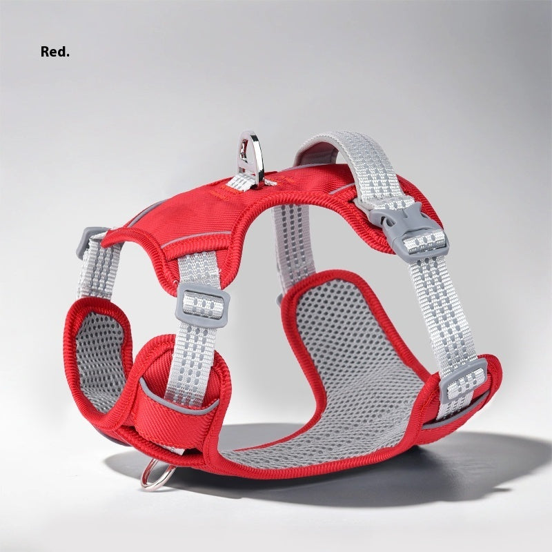 KFX-4402237 Adjustable Dog Leash with Chest Strap and Lead Rope in Various Colors