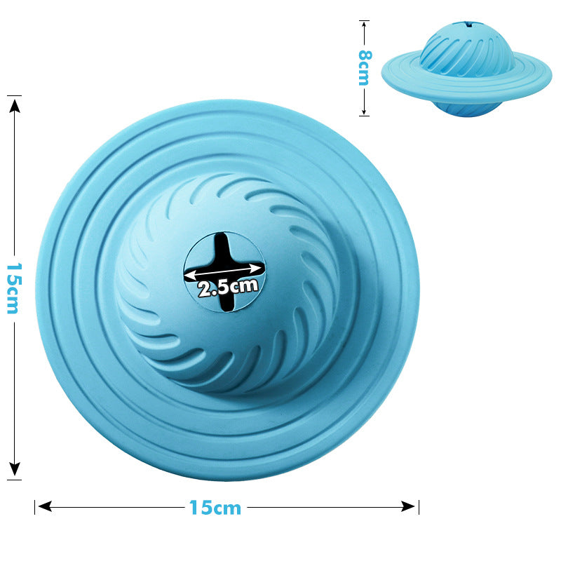 KFX-4402493 Multi-Function Natural Rubber Pet Toy - Leak-Proof Flying Disk for Dogs
