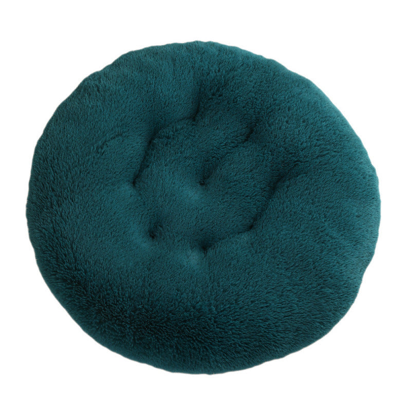 KFX-4406077 Plush Round Dog Mat Bed in Various Colors for Cozy Sleep Environment